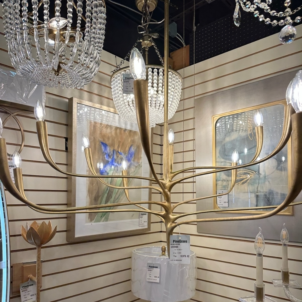 Chandelier not for sale.